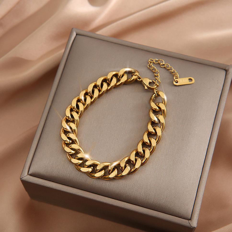 Nuriez - Very Stylish Anchor Gold Bracelet For Women & Giirls